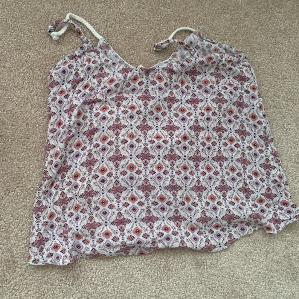Gently used garage cropped top with floral design